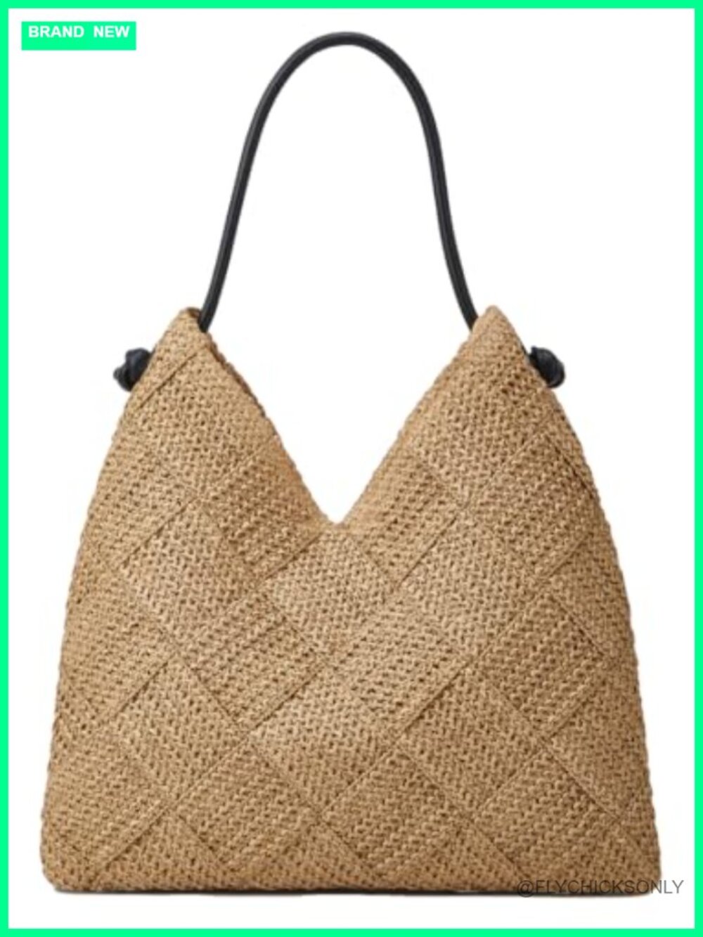 Woven Straw Hobo Handbag Tote Beach Bag Shoulder Purse Travel Vacation